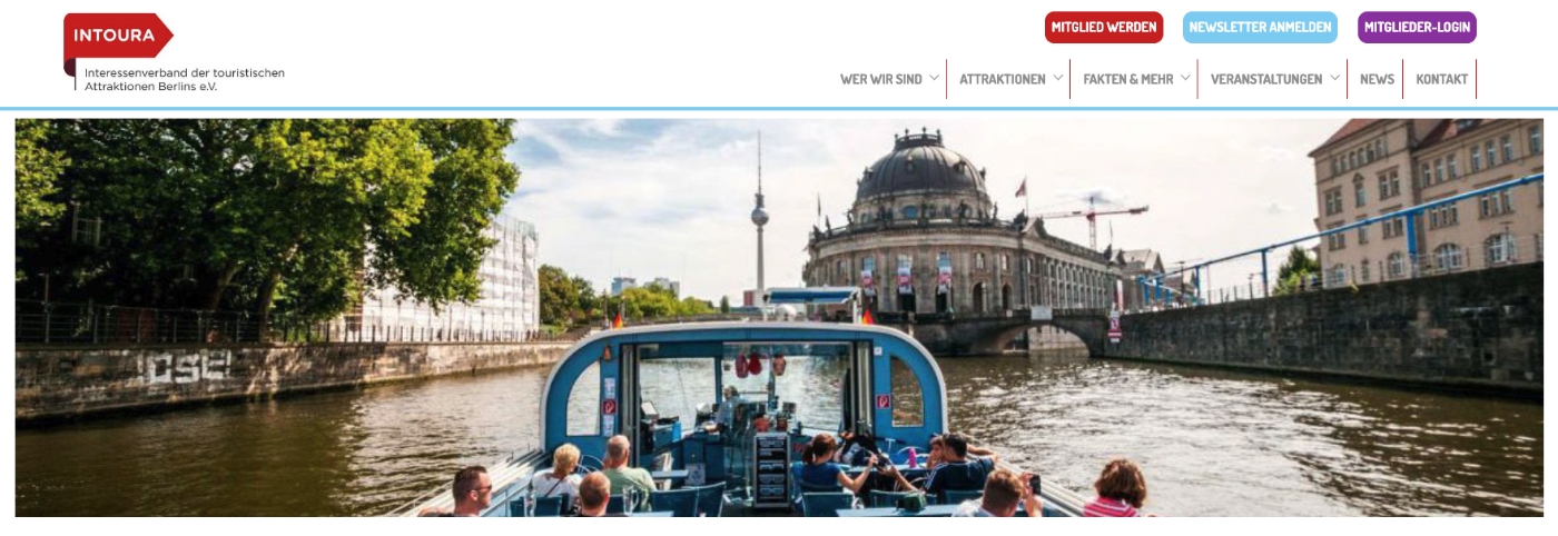 Startseite von intoura